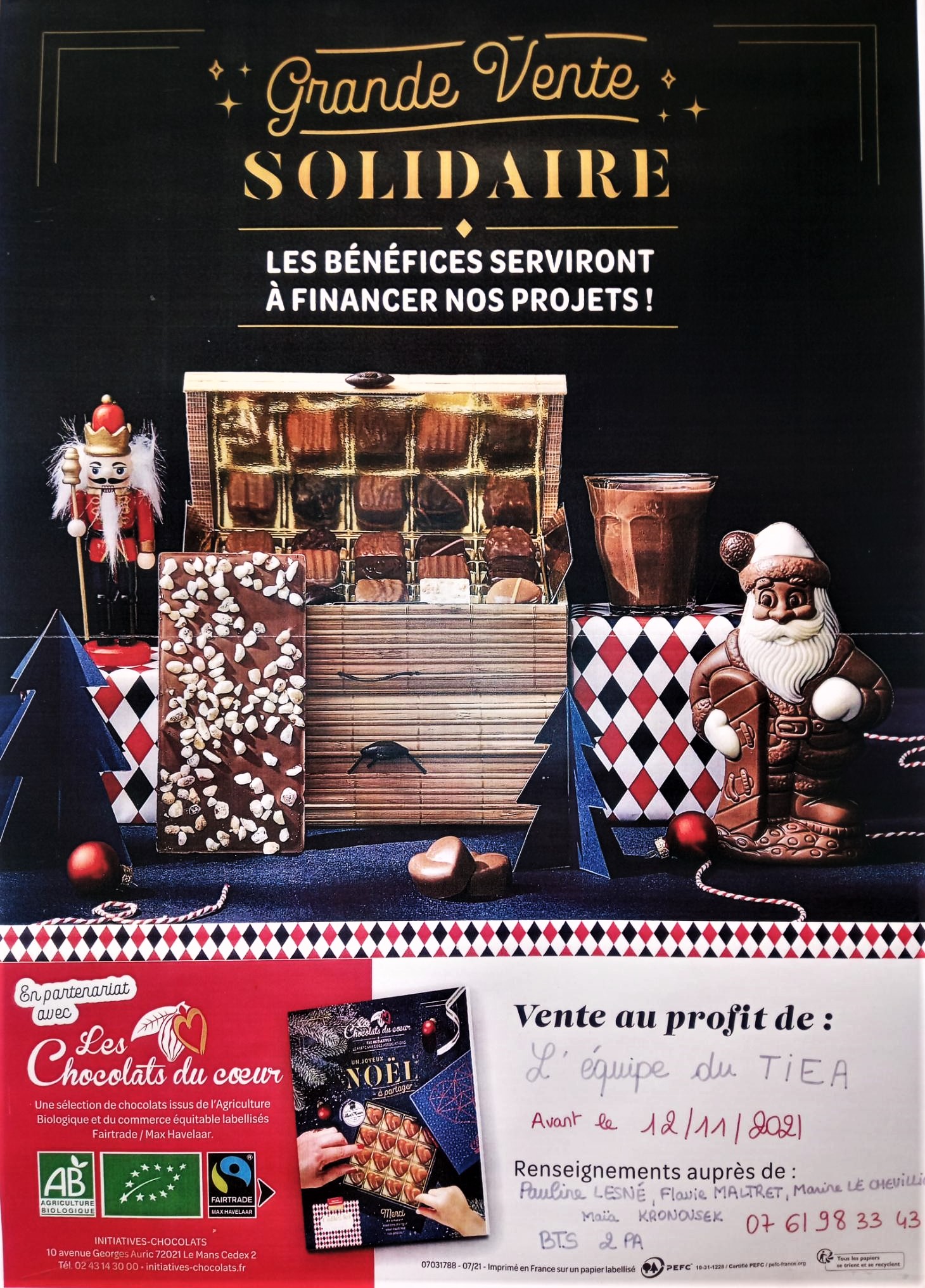 vente chocolat TIEA 2