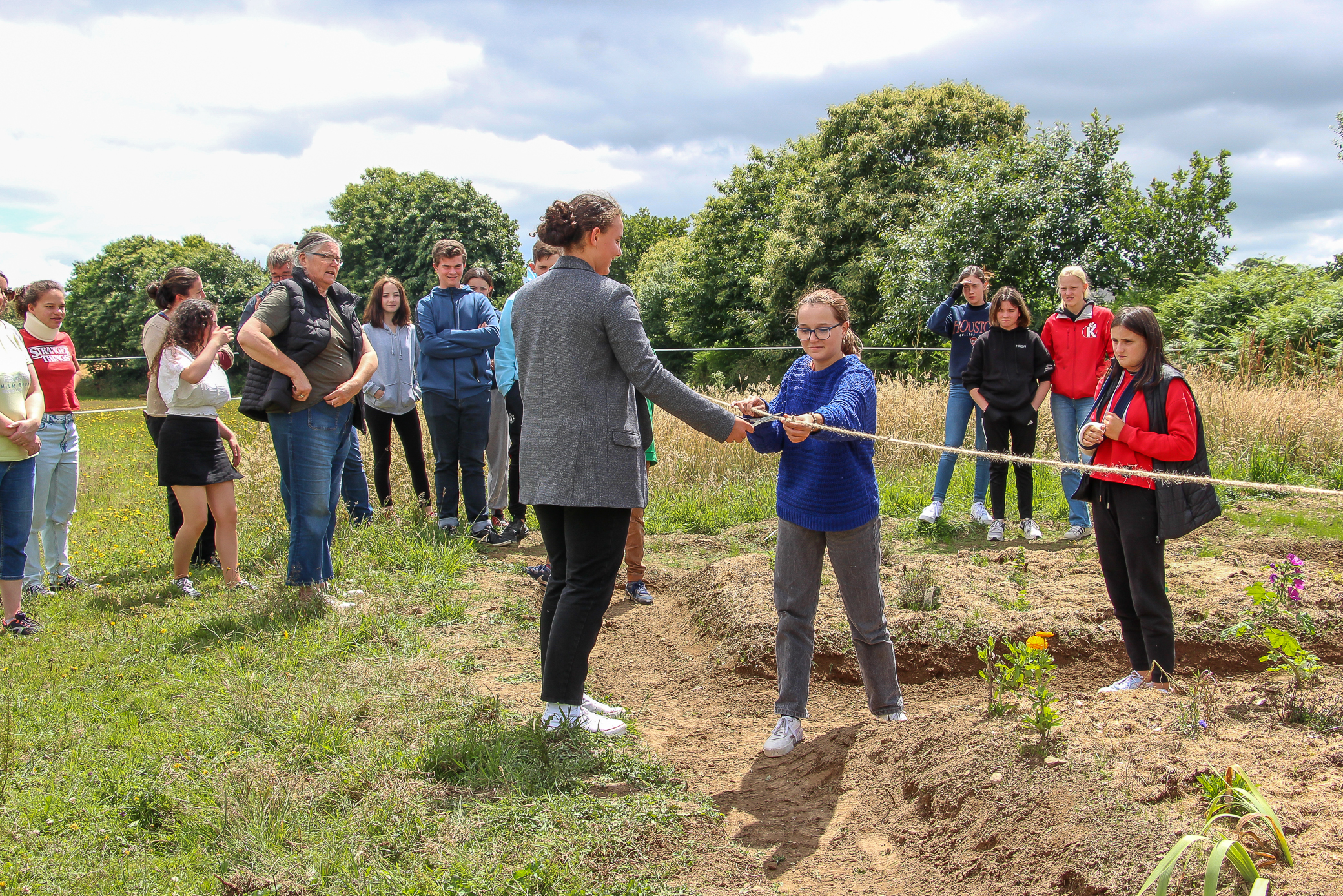 Inauguration jardin médiéval 4e 1