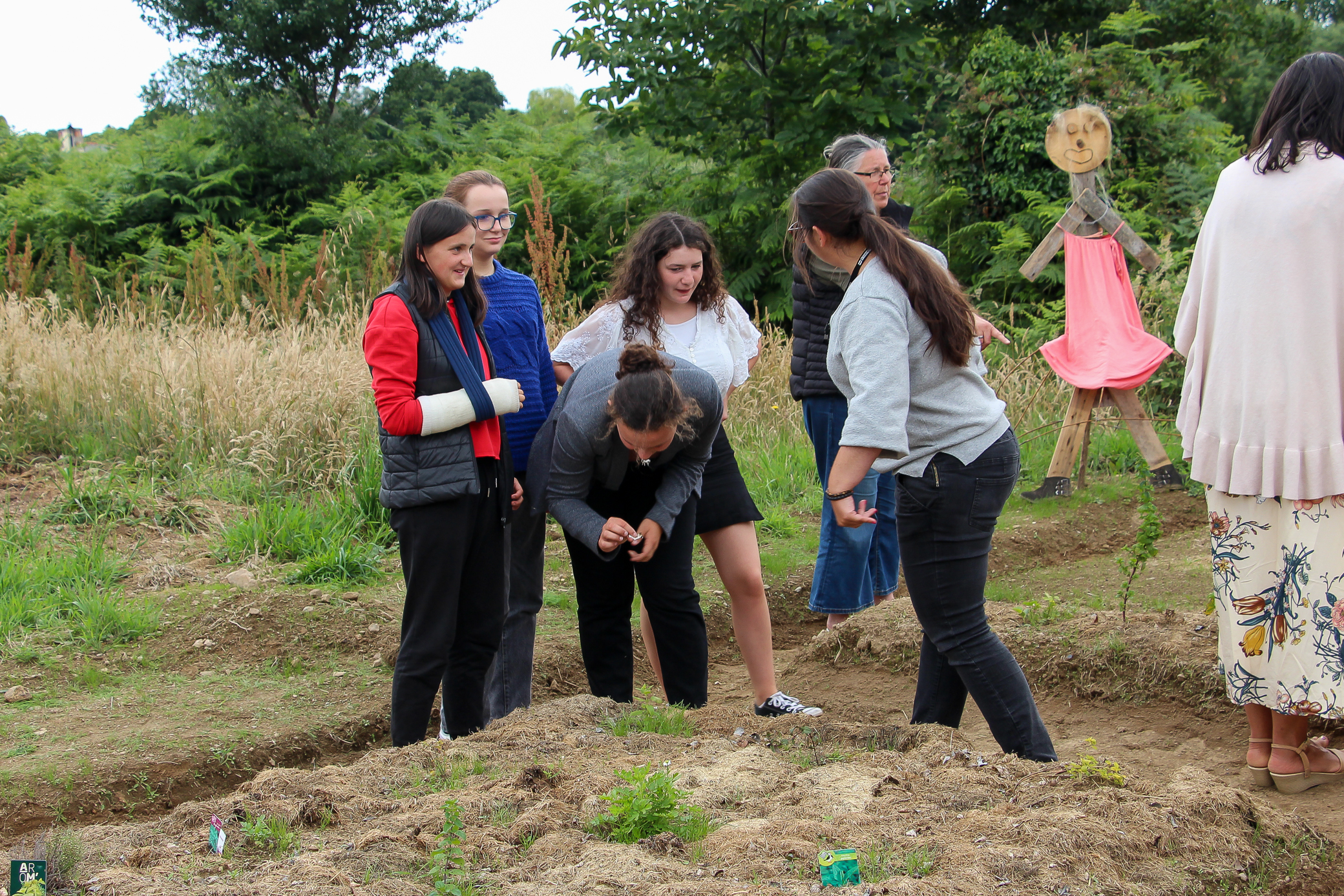 Inauguration jardin médiéval 4e 1