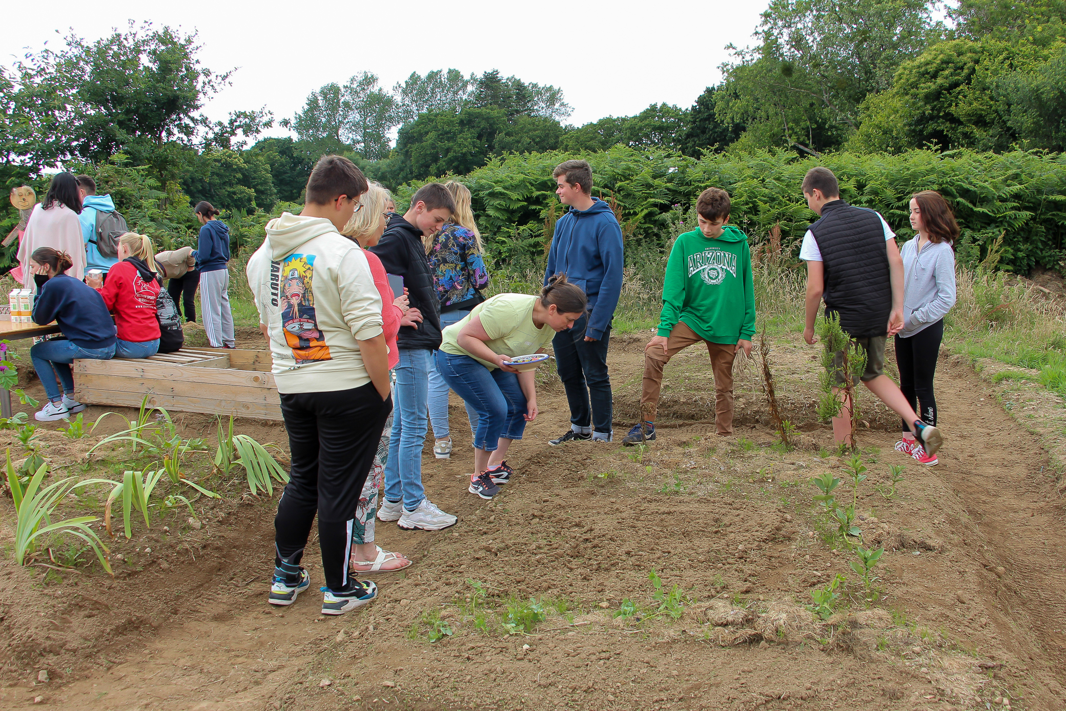 Inauguration jardin médiéval 4e 1