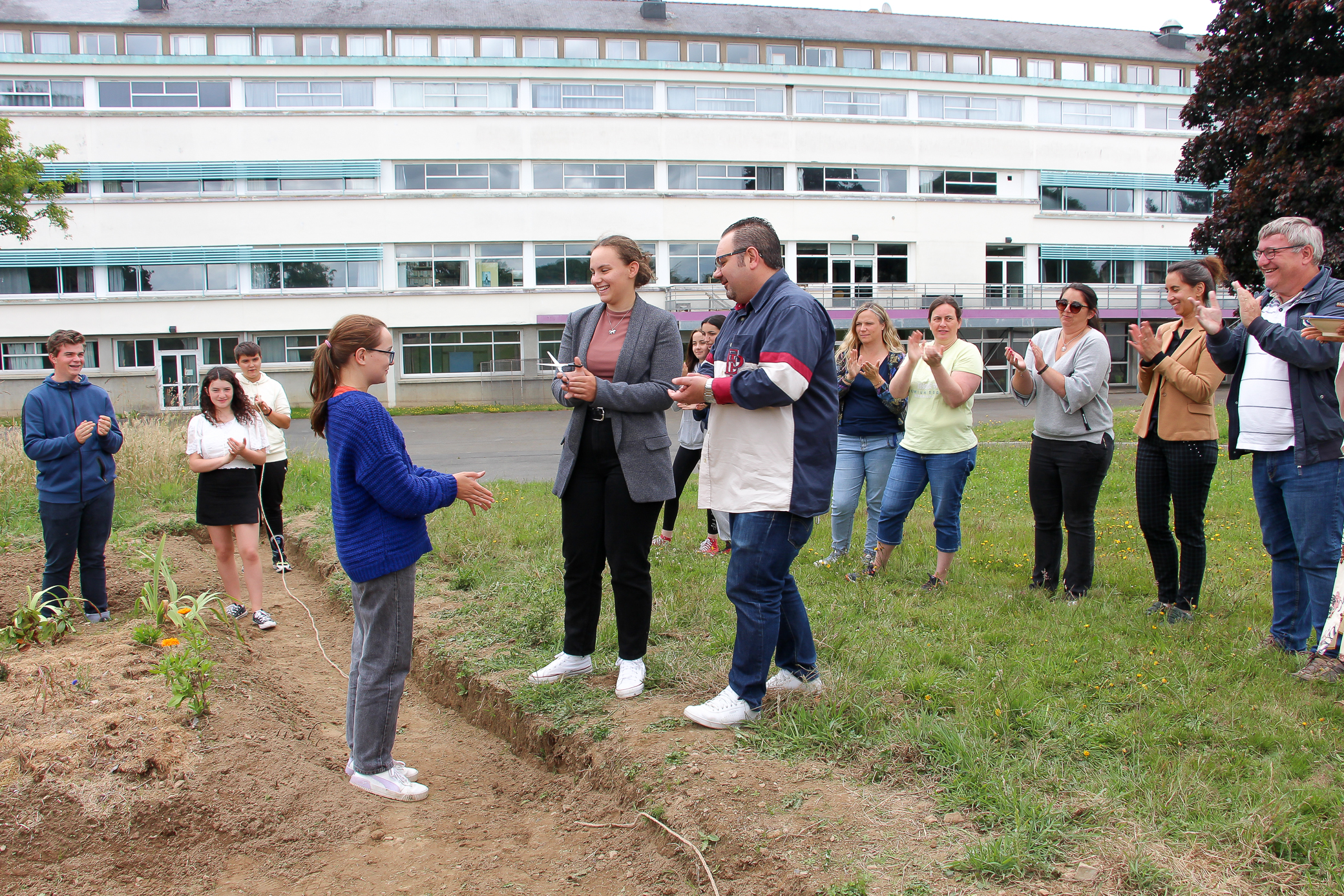 Inauguration jardin médiéval 4e 1