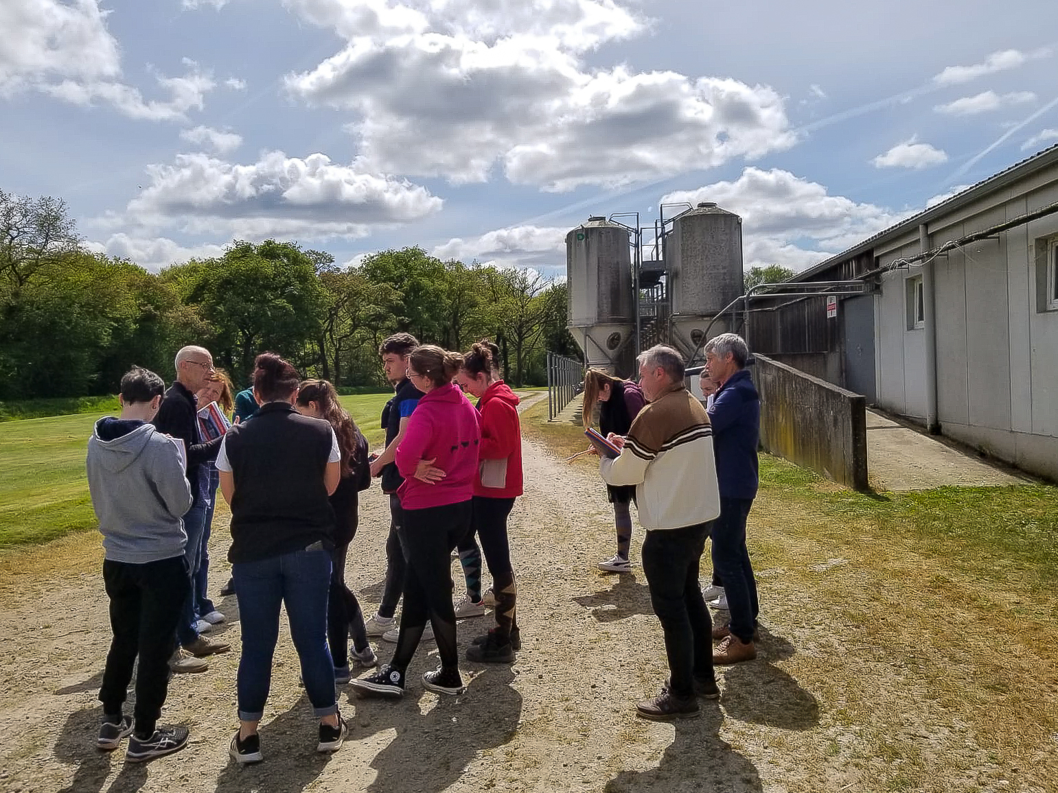 visite de la station expérimentale de Crecom avec les BTSA 1 PA 3