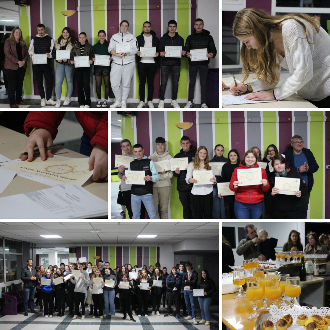 Montage remise des diplomes